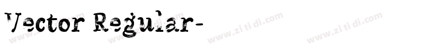 Vector Regular字体转换